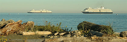 Cruise Ships visit Victoria BC